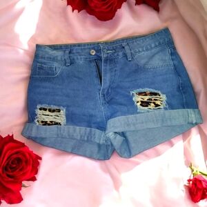 Blue Denim Women's Shorts